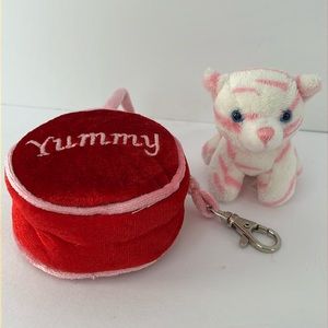 AURORA Mini Pink Striped Tiger with Pouch